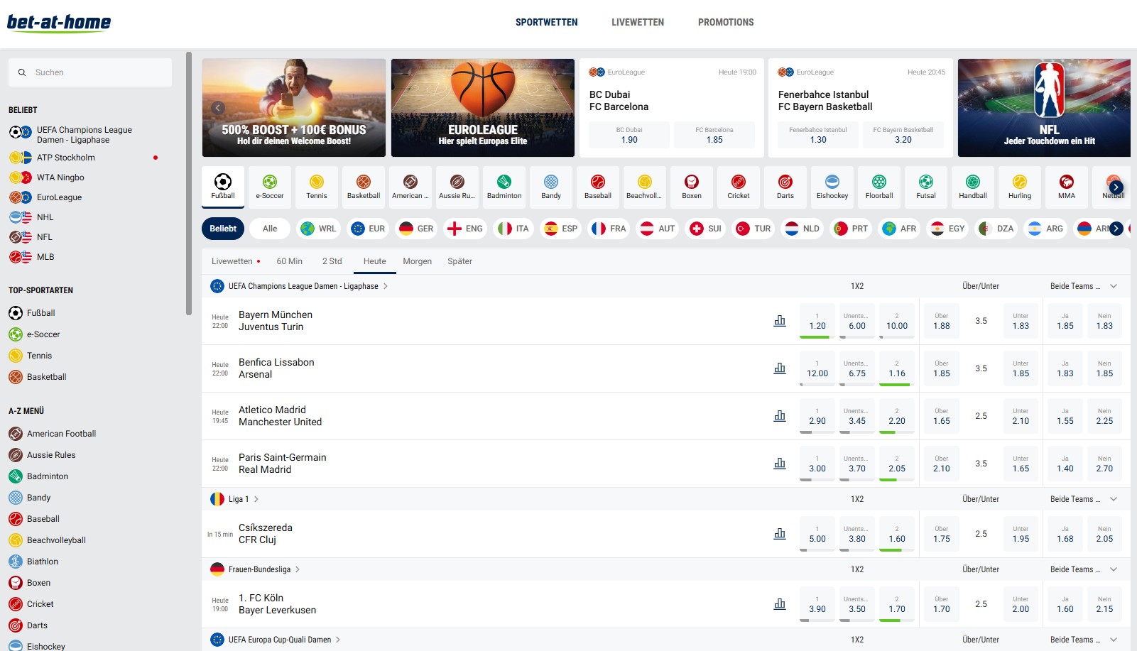 bet-at-home Homepage