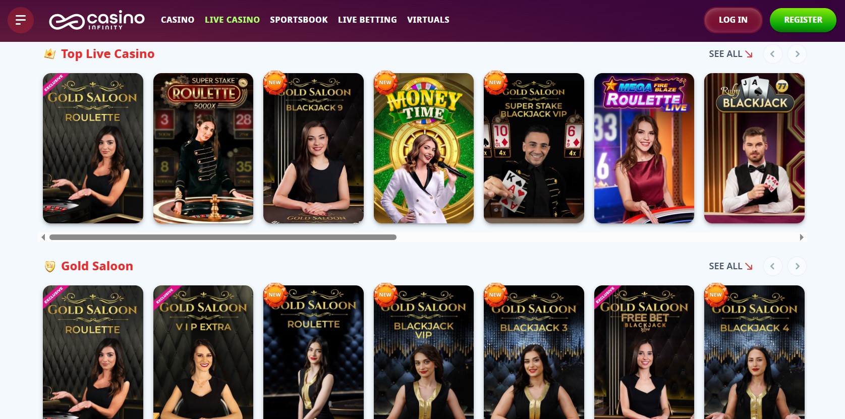 Casino Infinity Live-Casino