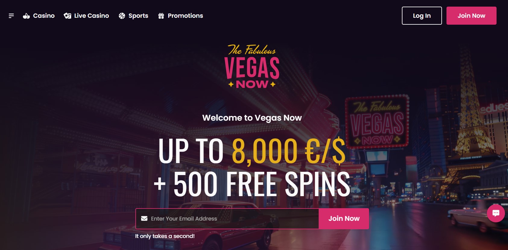Vegas Now Homepage