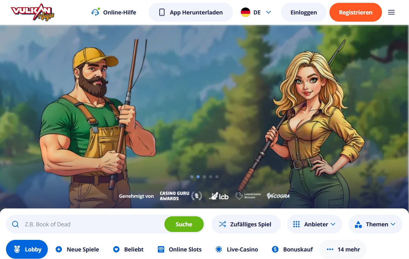 Vulkan Vegas Homepage