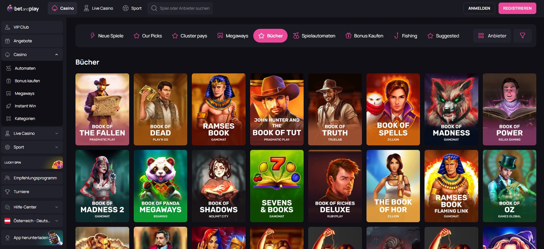 Betandplay Spiele