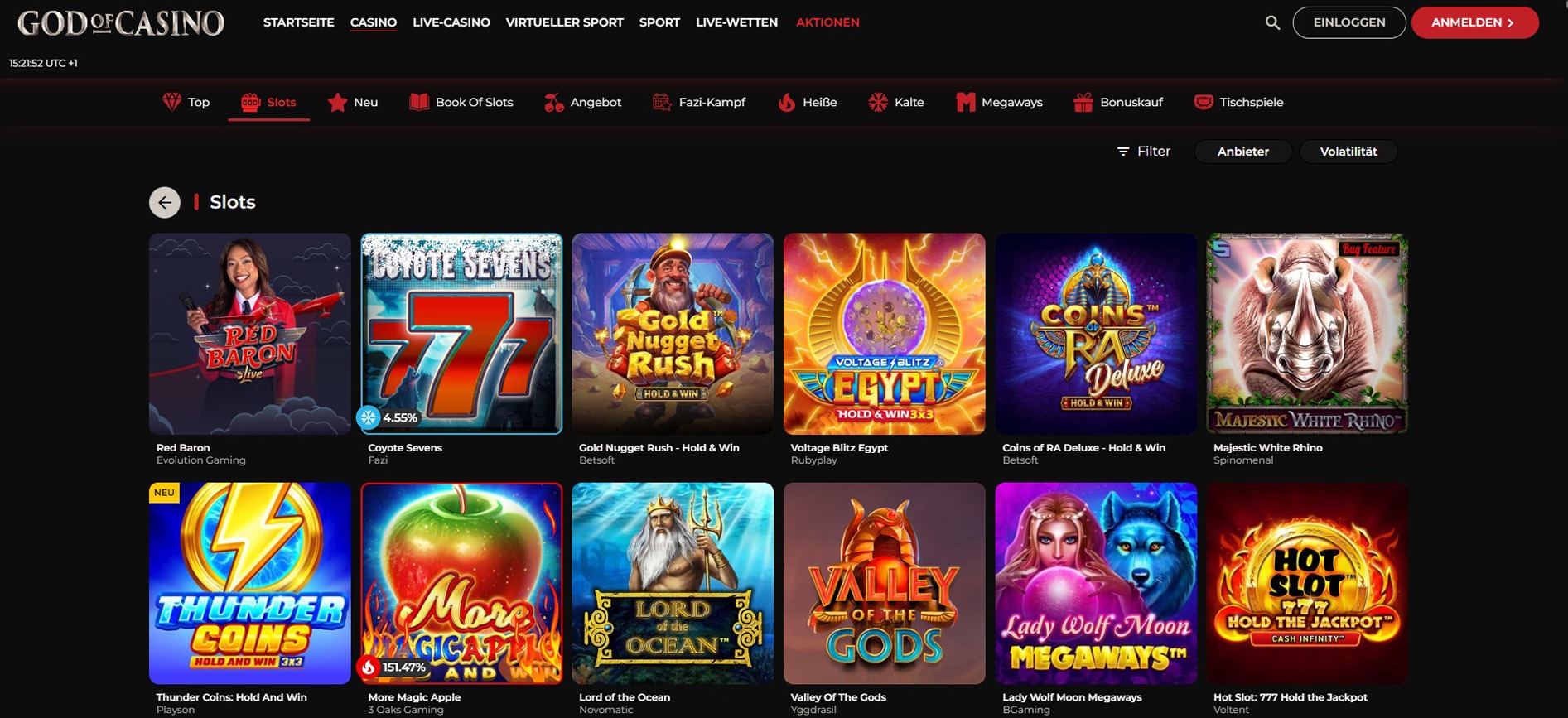 God of Casino Spiele