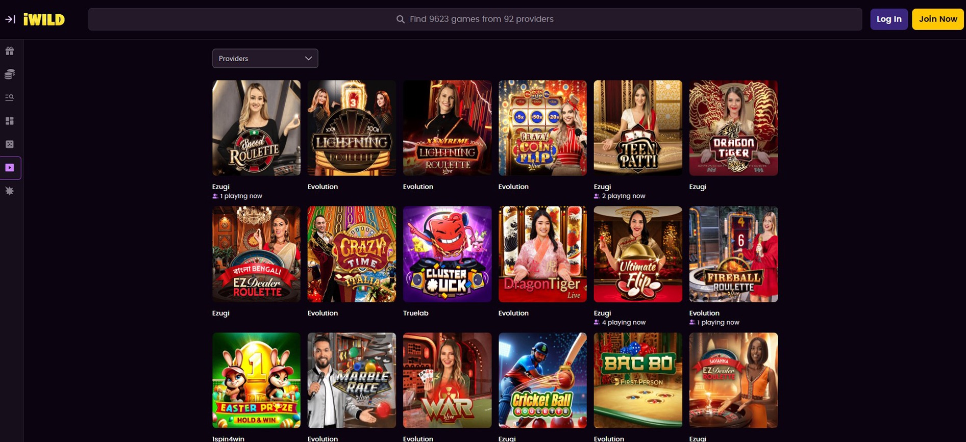 iWild Casino Live-Casino