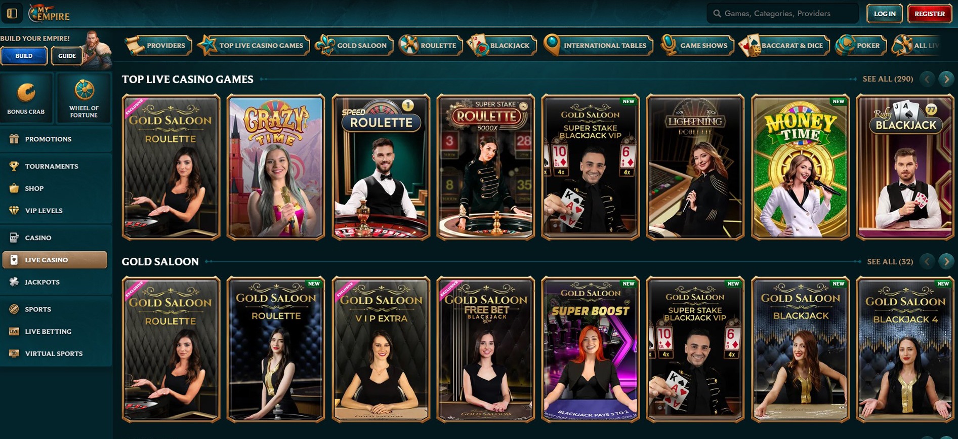 MyEmpire Casino Live-Casino