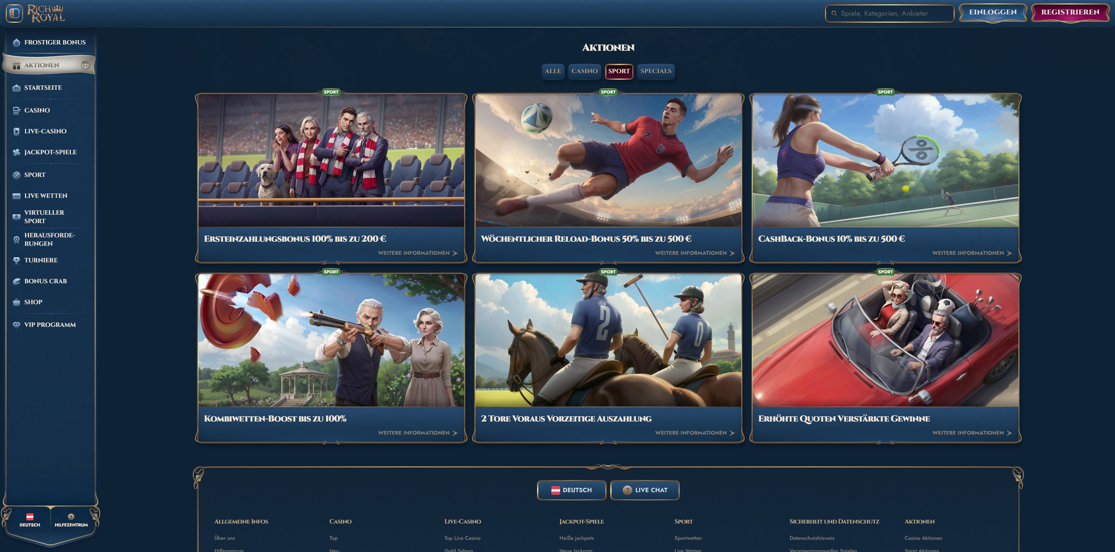Rich Royal Bonusangebot