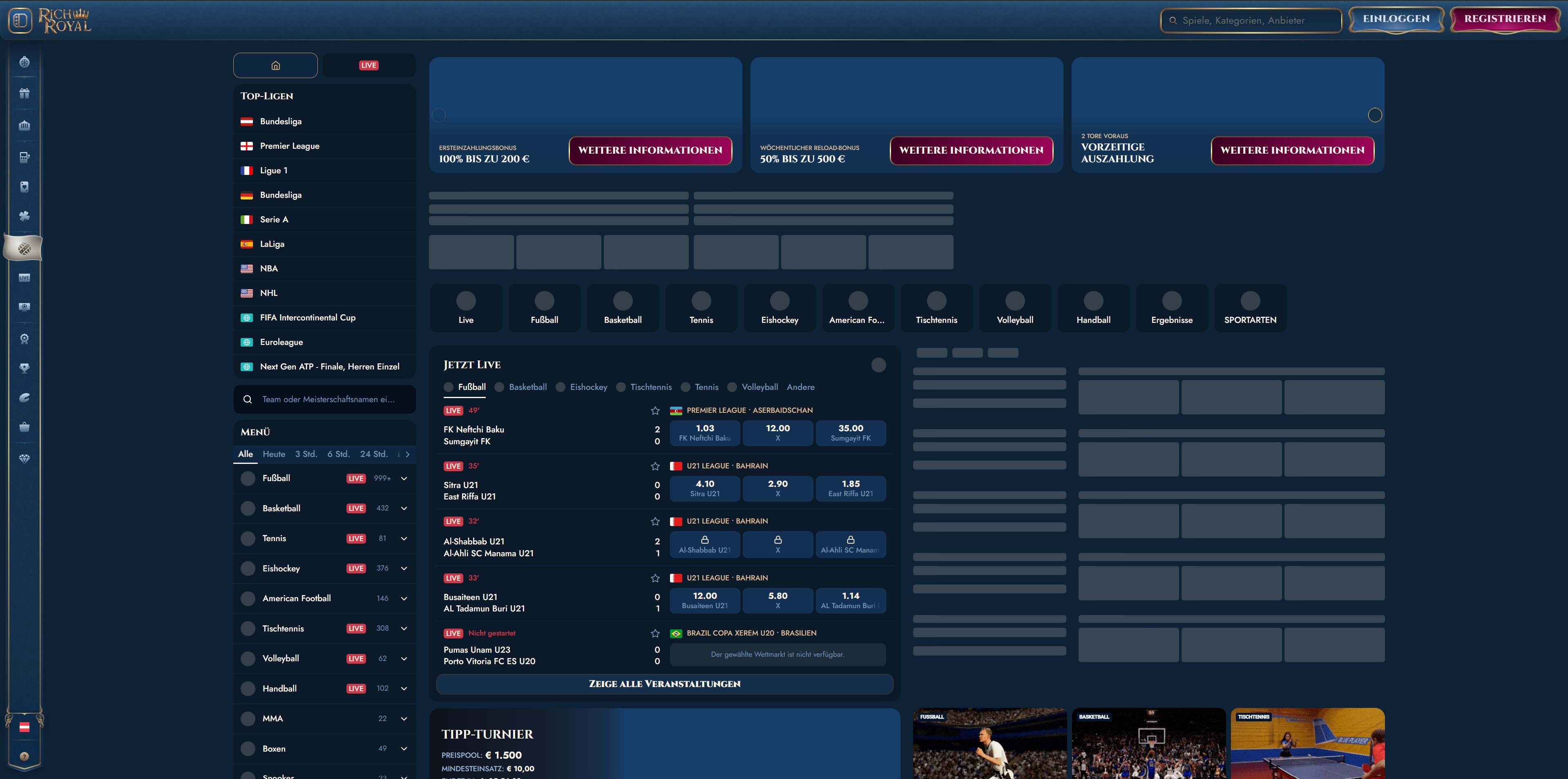 Rich Royal Sportwetten