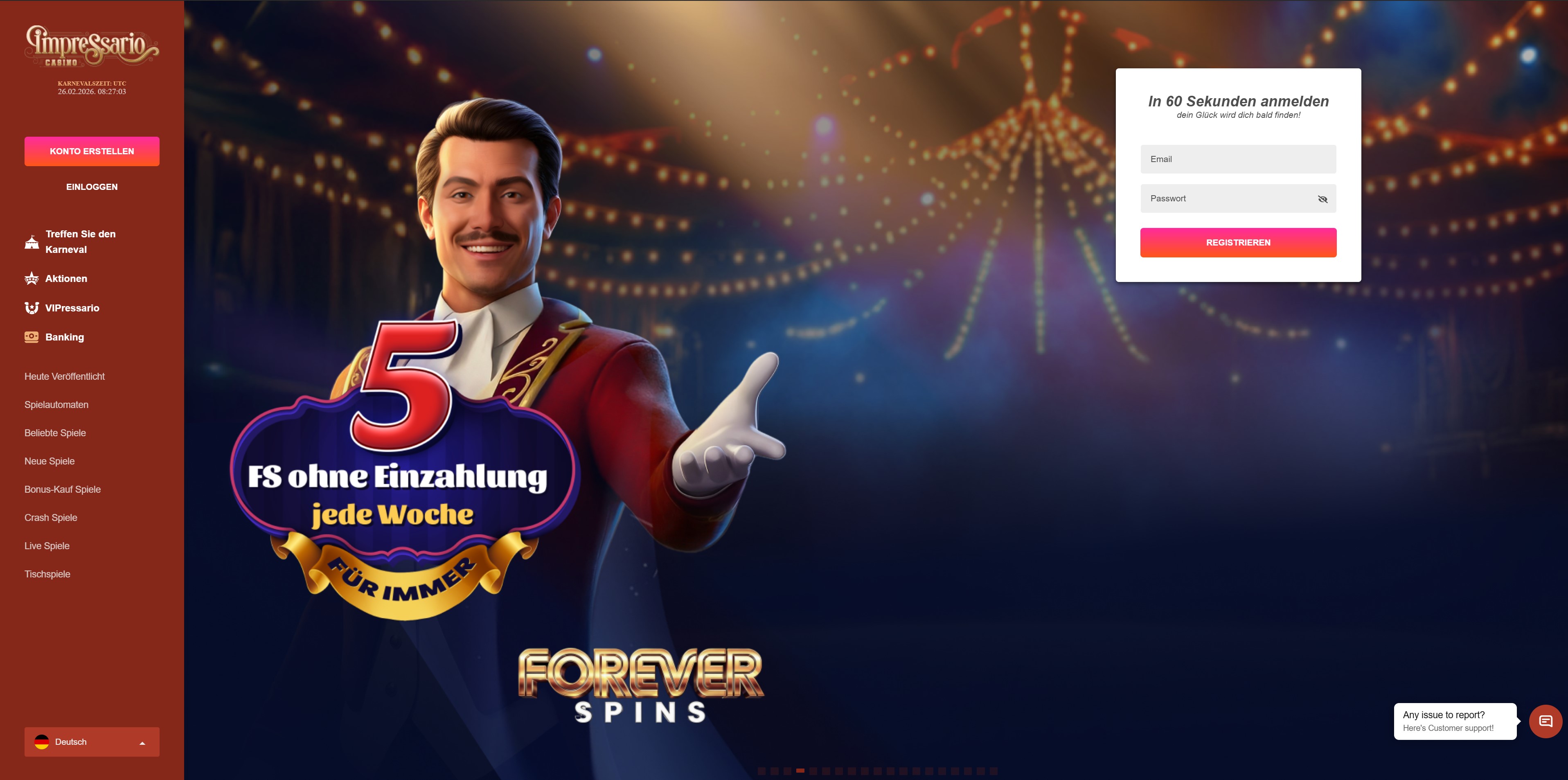 Impressario Homepage