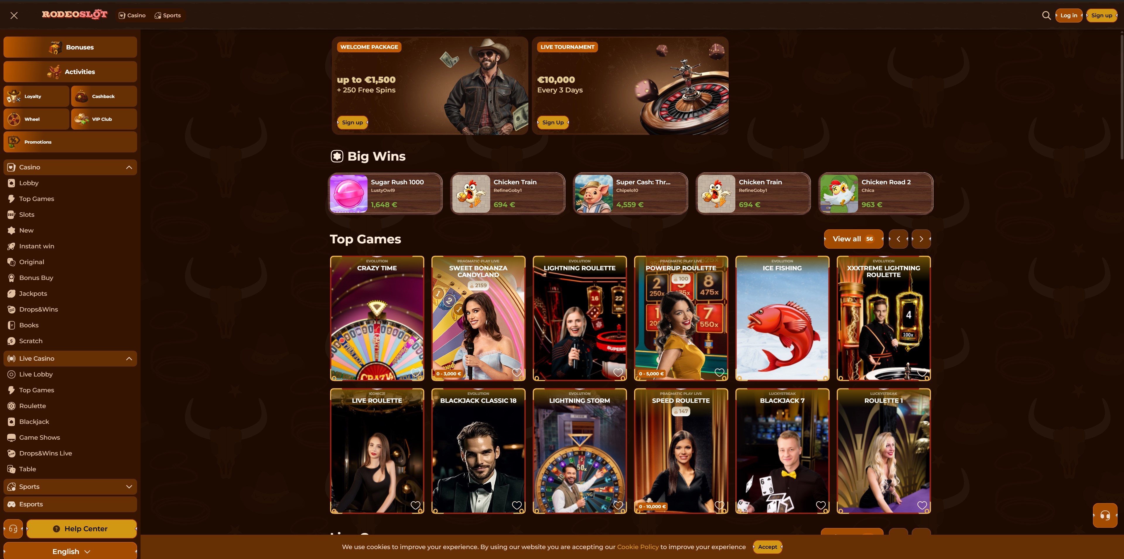 Rodeoslot Sportwetten